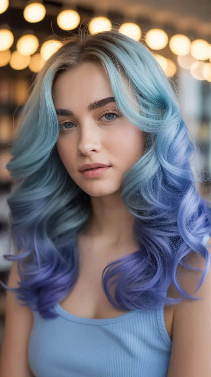 hair color 2026 Frosted Blueberry Dream