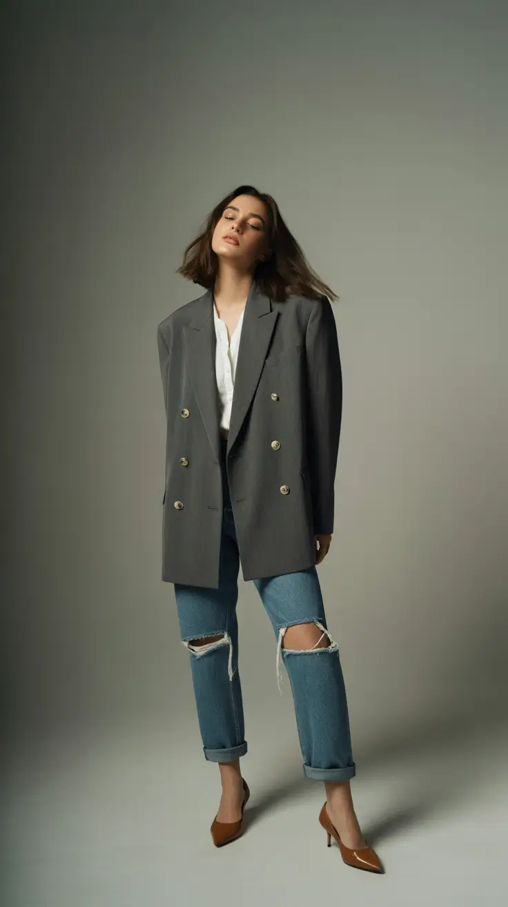 jeans outfits 2026 Structured Freedom