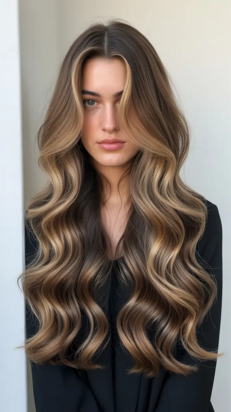 haircuts for long hair 2026 Beachy Melt with Middle Part