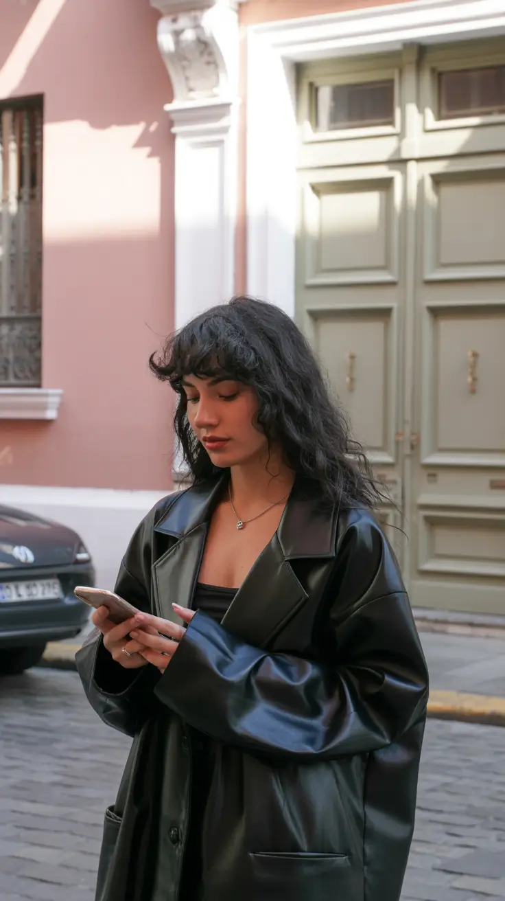 haircuts for long hair 2026 Messy Fringe with Natural Texture