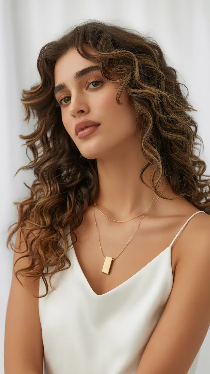 haircuts for long hair 2026 Romantic Curls with Defined Layers