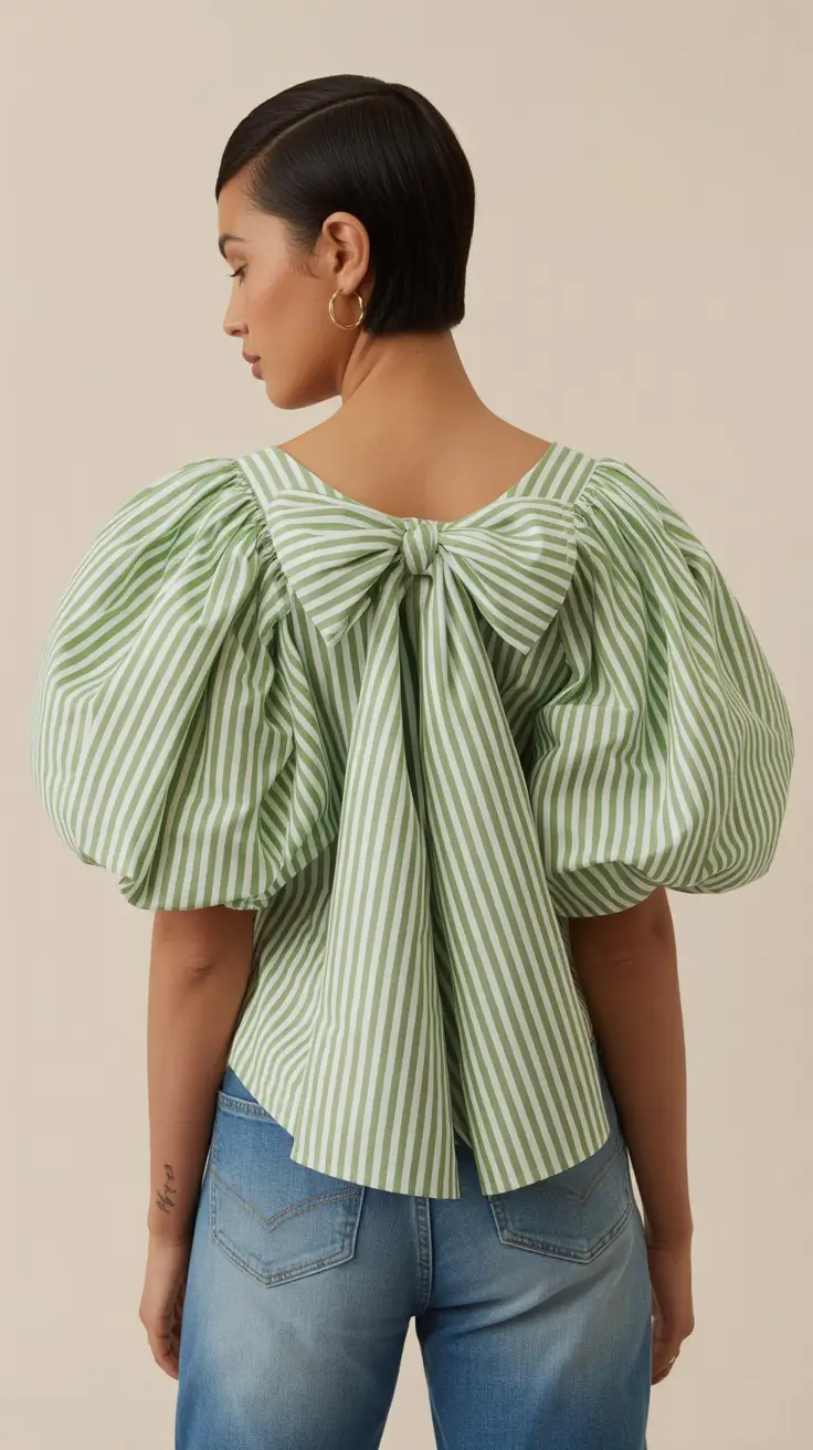 new york outfits 2026 Playful Volume With A Bow Twist