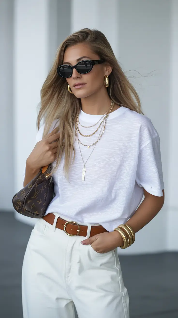 old money outfits 2026 Minimalist Gold Touch