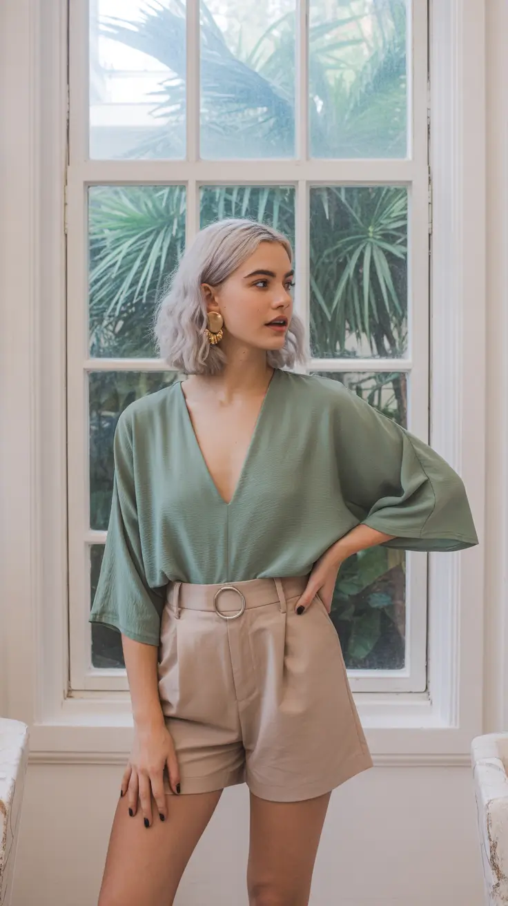 old money outfits 2026 Soft Green Serenity and the Modern Muse