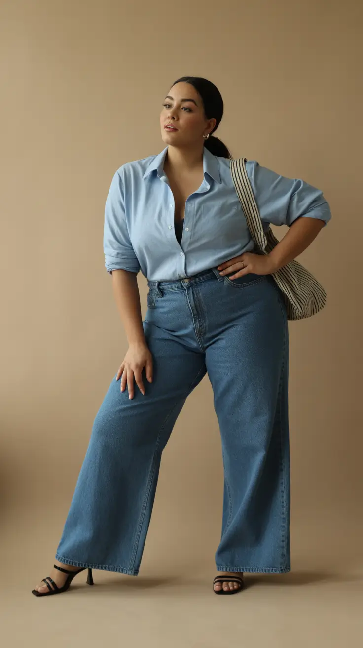 plus size outfits 2026 Denim Renaissance