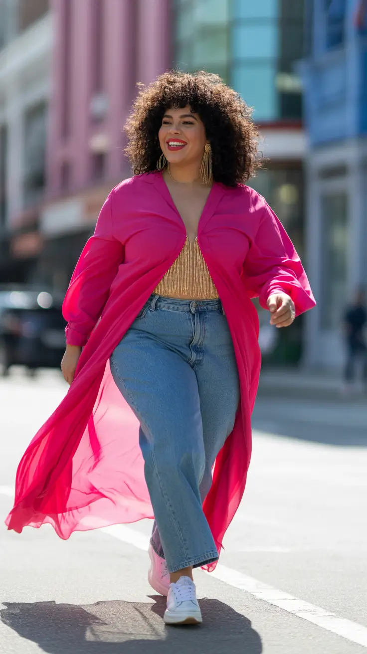 plus size outfits 2026 Fuchsia Freedom