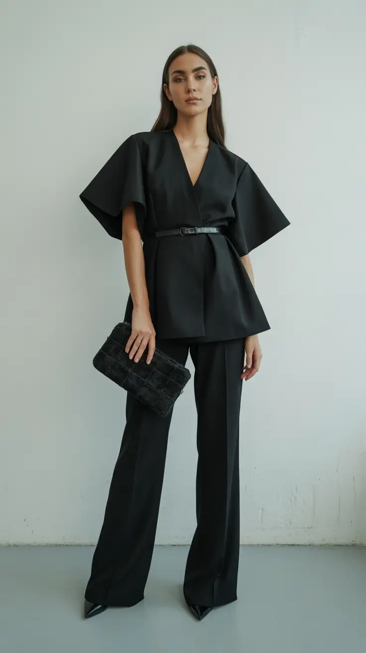 formal outfits for women 2026 Minimalist Power in Black