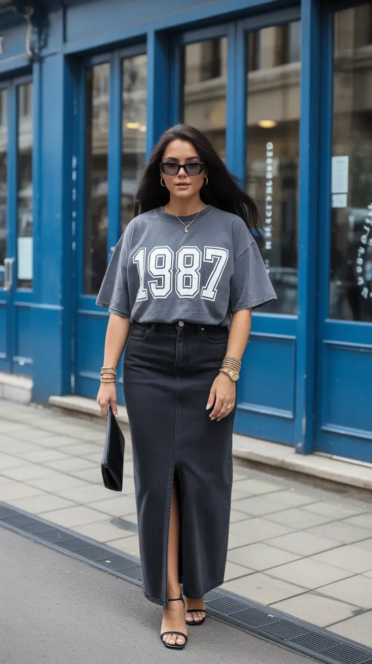 outfits midsize 2026 Retro Denim Revival