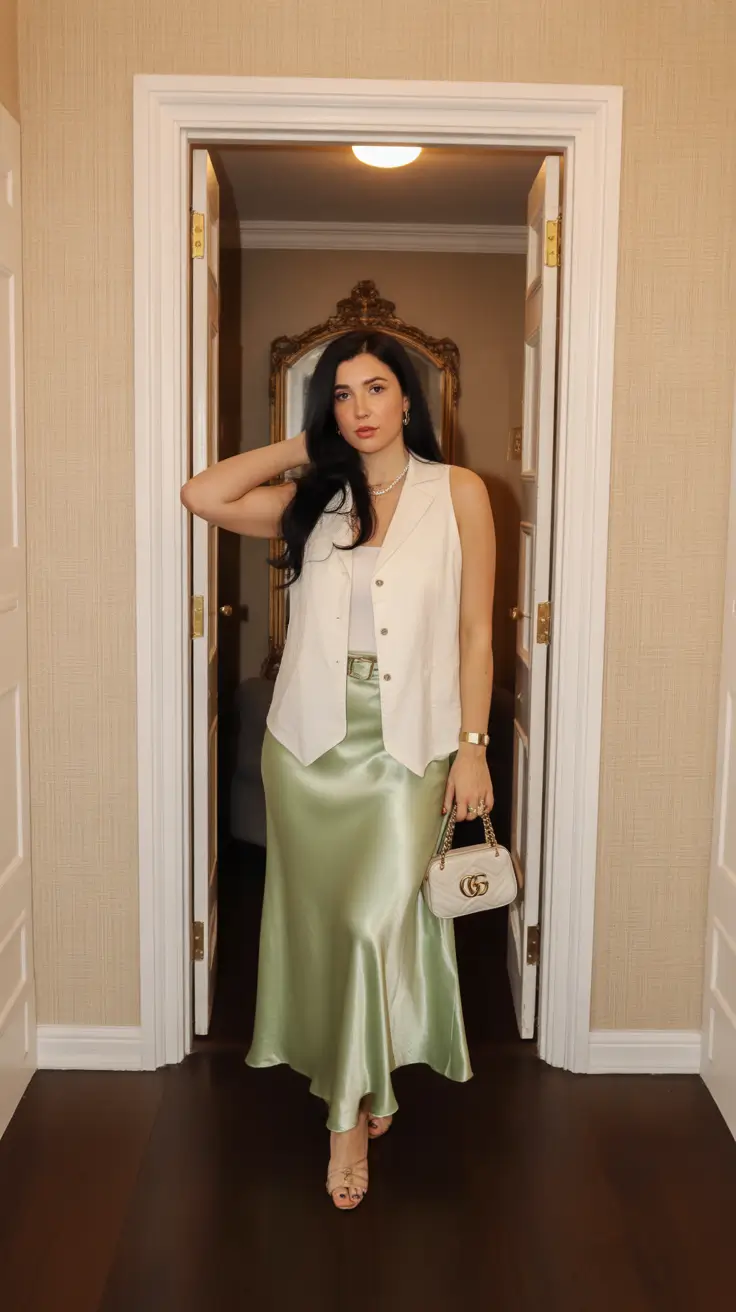 outfits midsize 2026 Silky Green Dream