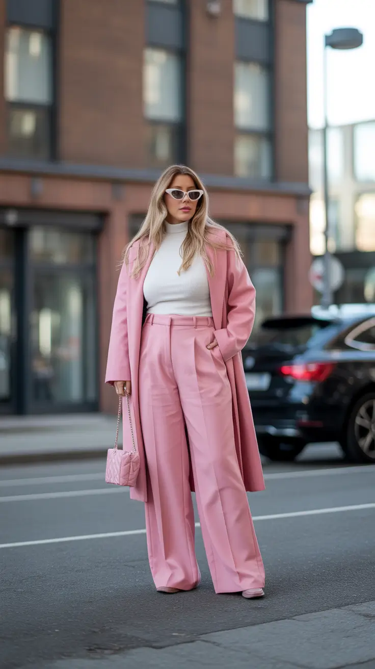 outfits midsize 2026 Pink Confidence in Motion