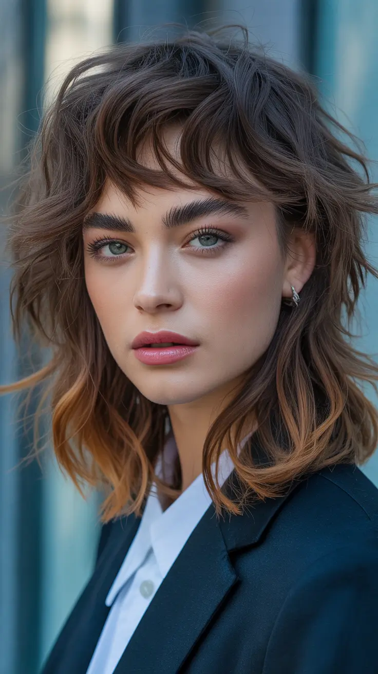 shag haircut 2026 Soft Layers and Smoky Dimension