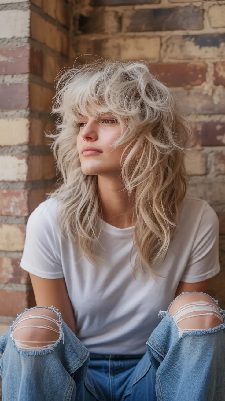 shag haircut 2026 Frosted Texture Flow