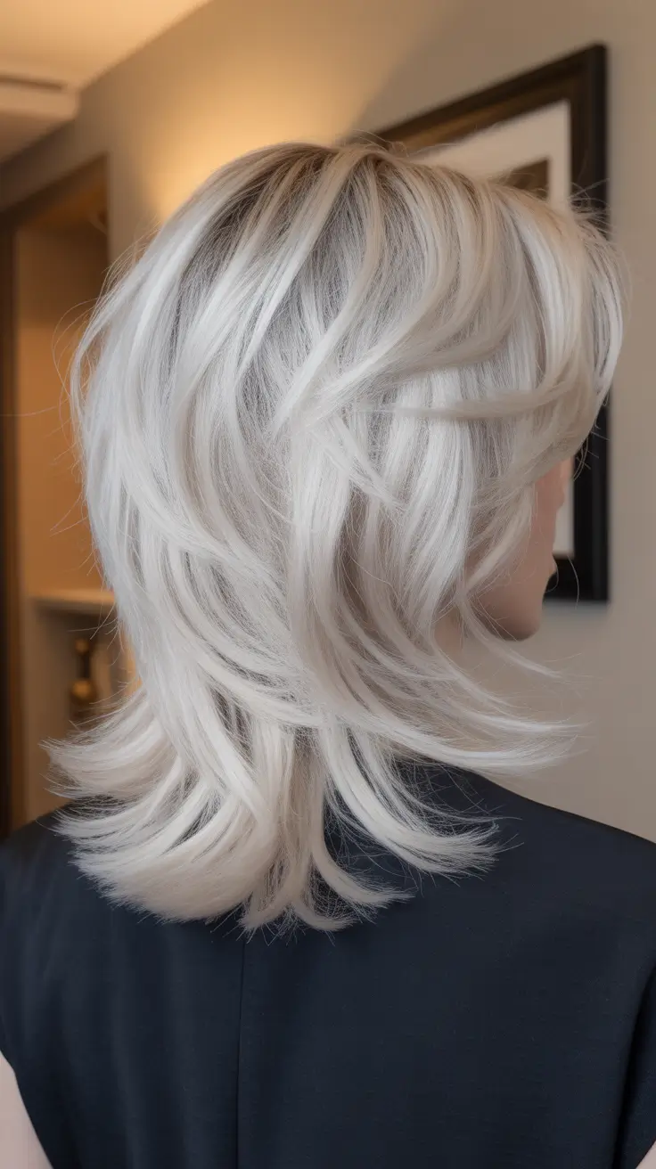 shag haircut 2026 Chic Frosted Shag