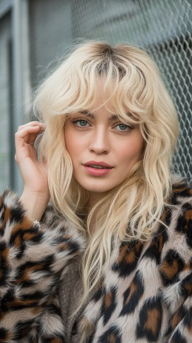 shag haircut 2026 Wild Textured Waves