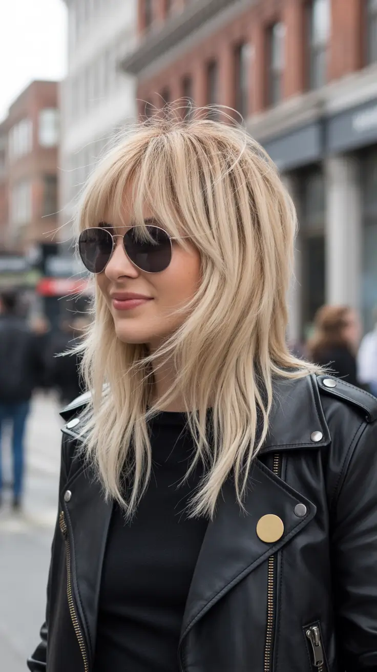 shag haircut 2026 Urban Blonde Shag