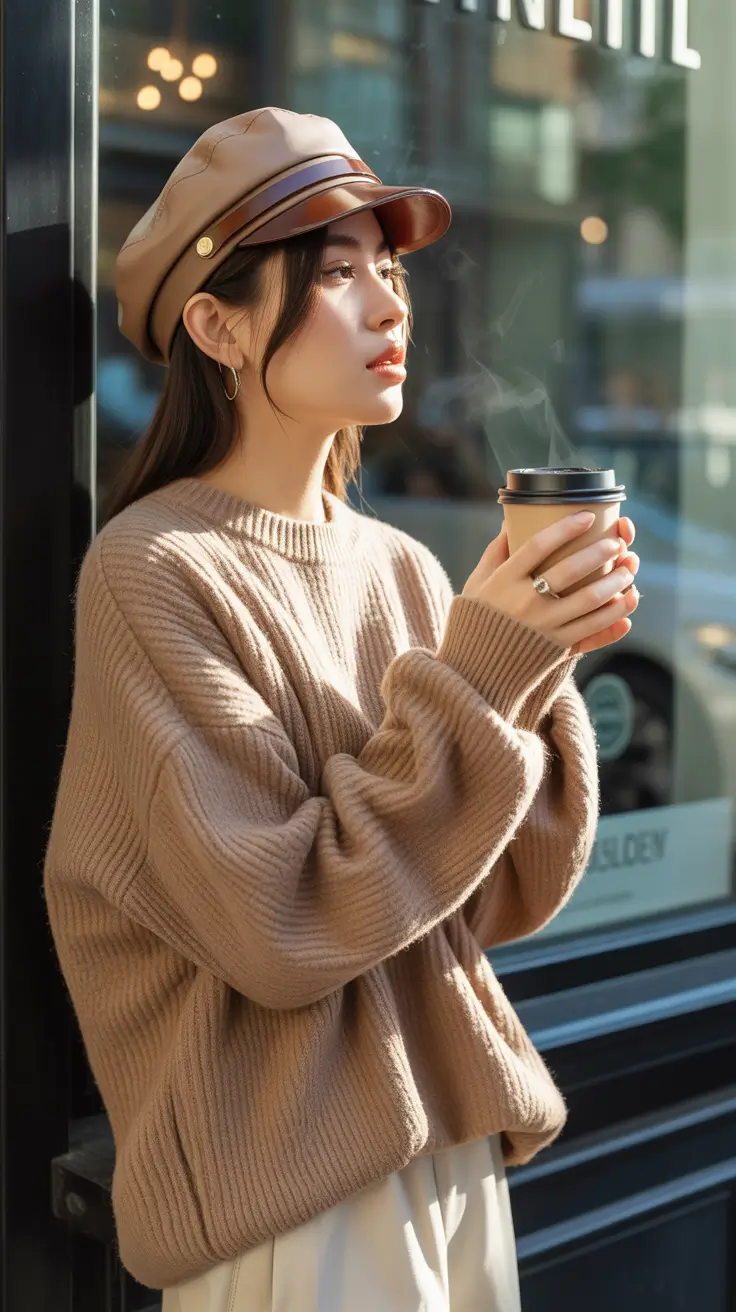 sweater outfits 2026 Cozy Neutrals for Everyday Ease