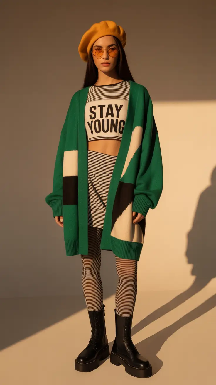 outfits layering 2026 Retro Spirit with Modern Street Flair