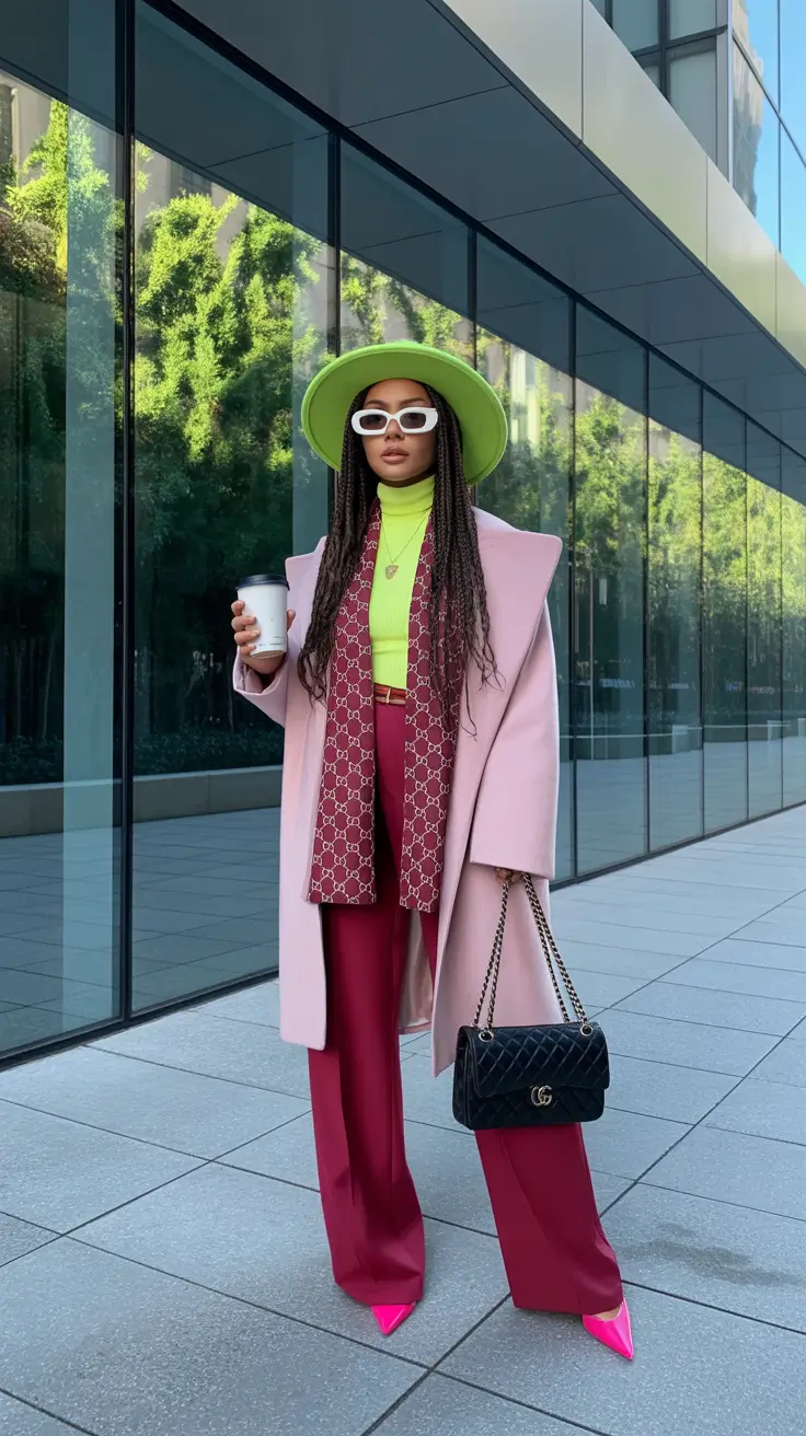 outfits layering 2026 Power Pastels for the City