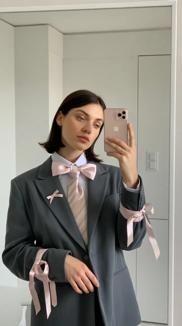 outfits layering 2026 Playful Minimalism in Pastel and Grey