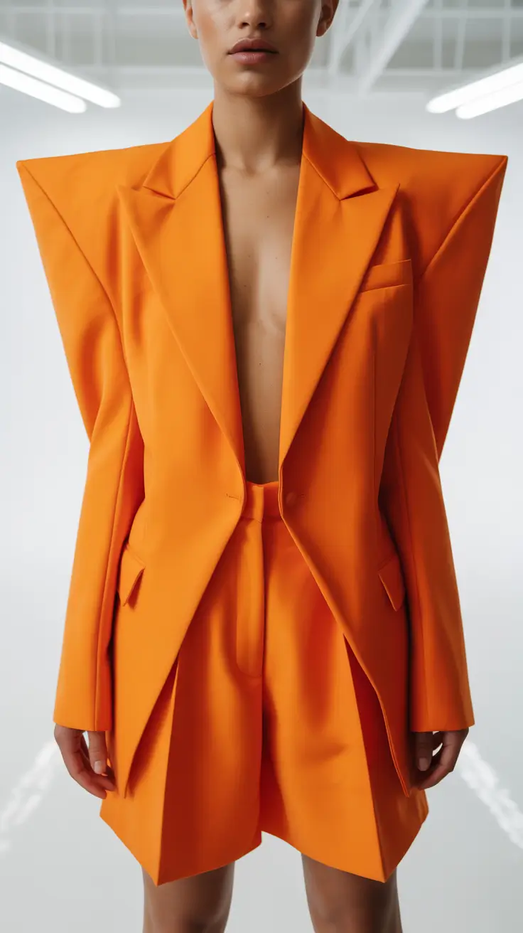 trendy outfits 2026 Futuristic Orange Power
