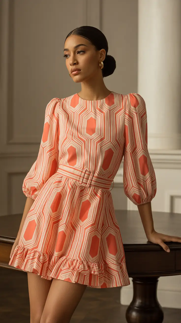 trendy outfits 2026 Retro Geometry with Modern Grace