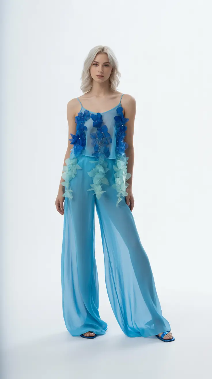 trendy outfits 2026 Blue Petal Fantasy