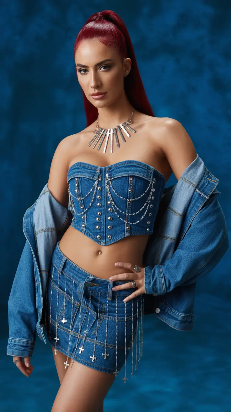y2k outfits 2026 Denim Rebel Renaissance
