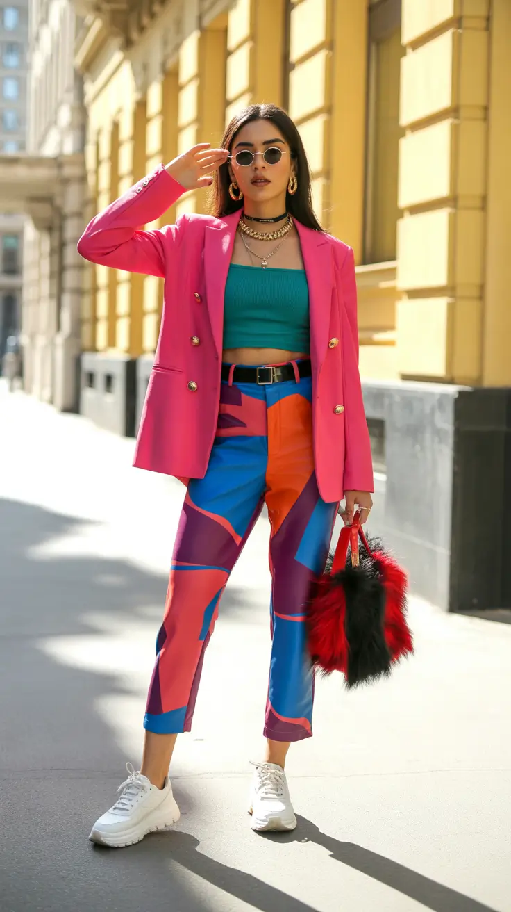 y2k outfits 2026 Power Pop Suiting