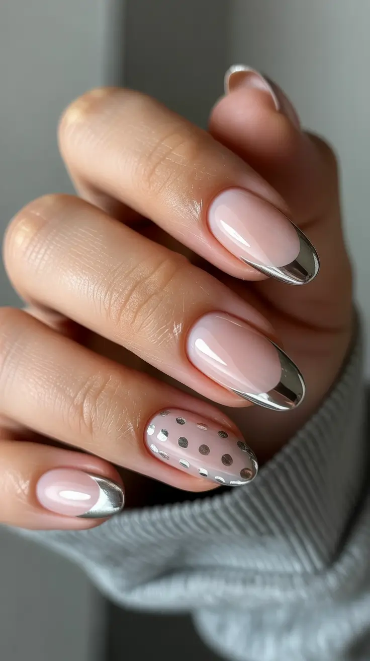 Birthday Nail Designs 2026 Chrome Tipped Pink Nails