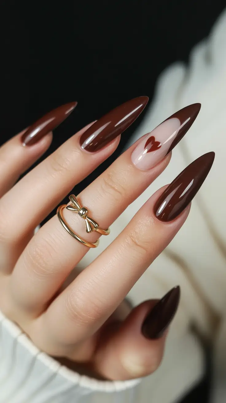 Brown Nails Inspiration 2026 Cute Brown Almond