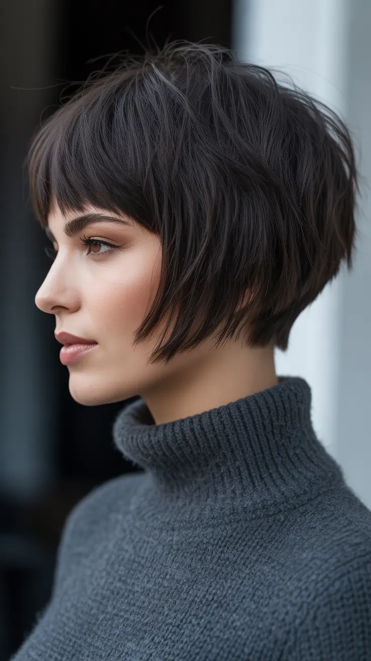 Choppy Bob Haircuts 2026 Textured French Bob With Soft Bangs
