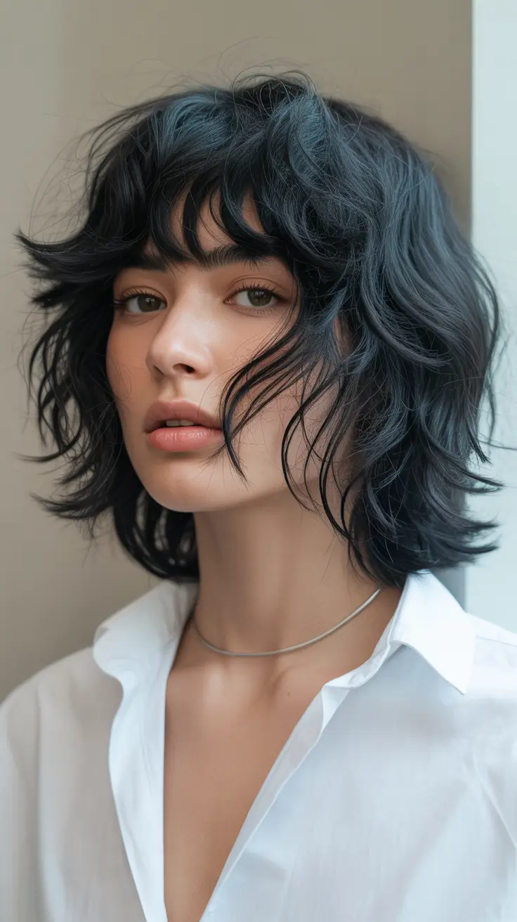 Choppy Bob Haircuts 2026 Midnight Shag Revival