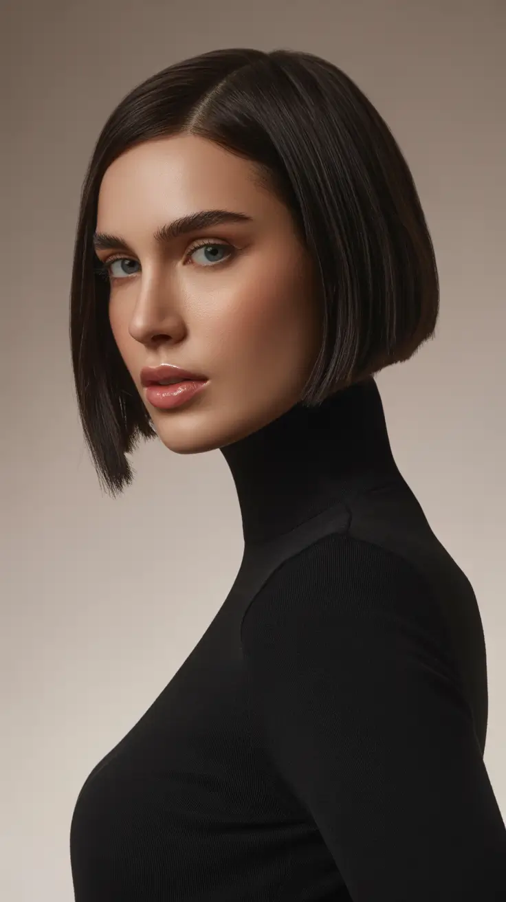 Choppy Bob Haircuts 2026 Classic Sleek Bob With Side Part