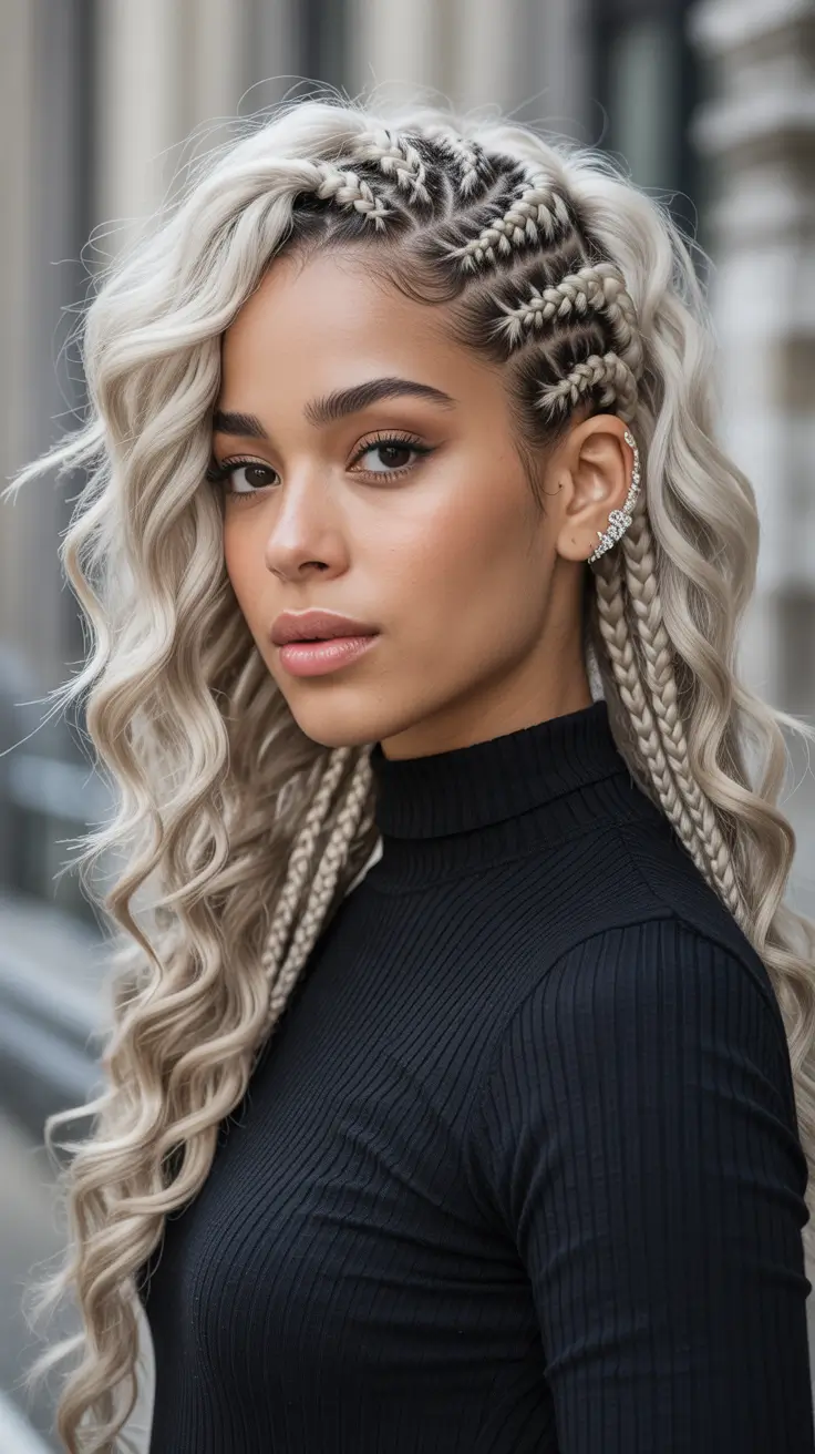 wavy-hairstyle-2026-Silver-Braided-Waves