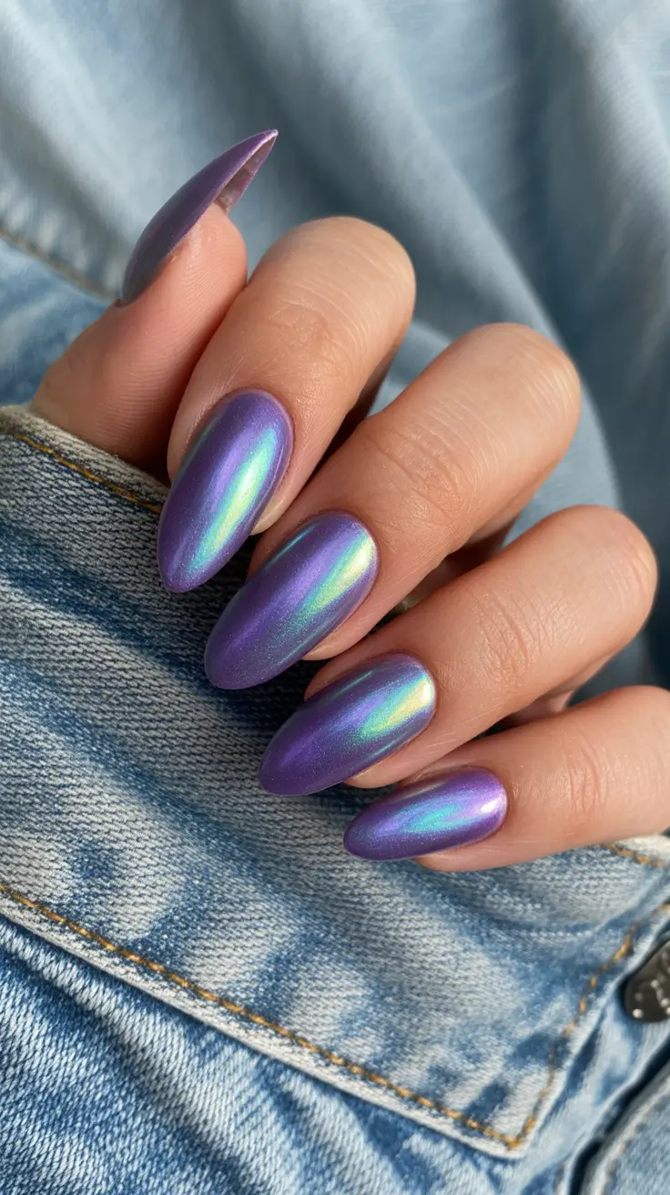 Creative Nail Designs 2026 Iridescent Mirage