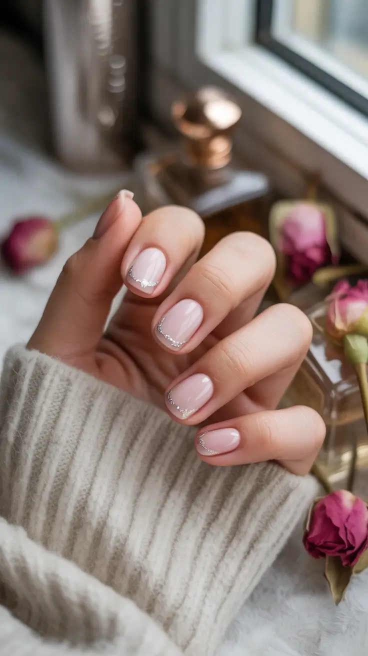 Creative Nail Designs 2026 Delicate Silver French