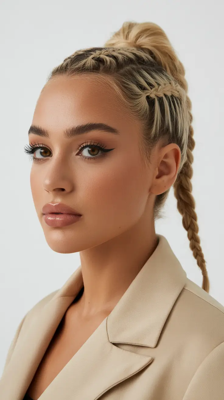 bob hairstyle 2026 Braided Crown Bob Fusion