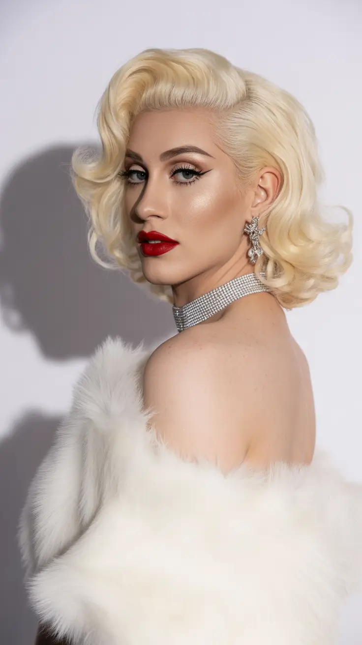 Cute bob hairstyle 2026 Vintage Blonde Bob Elegance