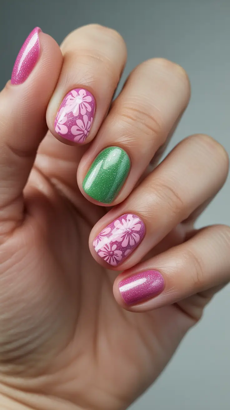 Cute Nails Inspiration 2026 Soft Floral Nails