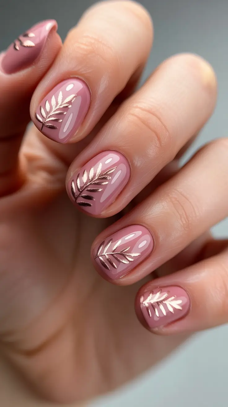 Cute Nails Inspiration 2026 Botanical Nails