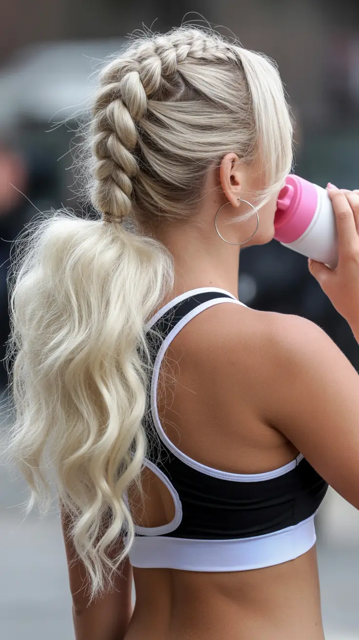 Cute Quick Hairstyles 2026 Sporty Braided Ponytail