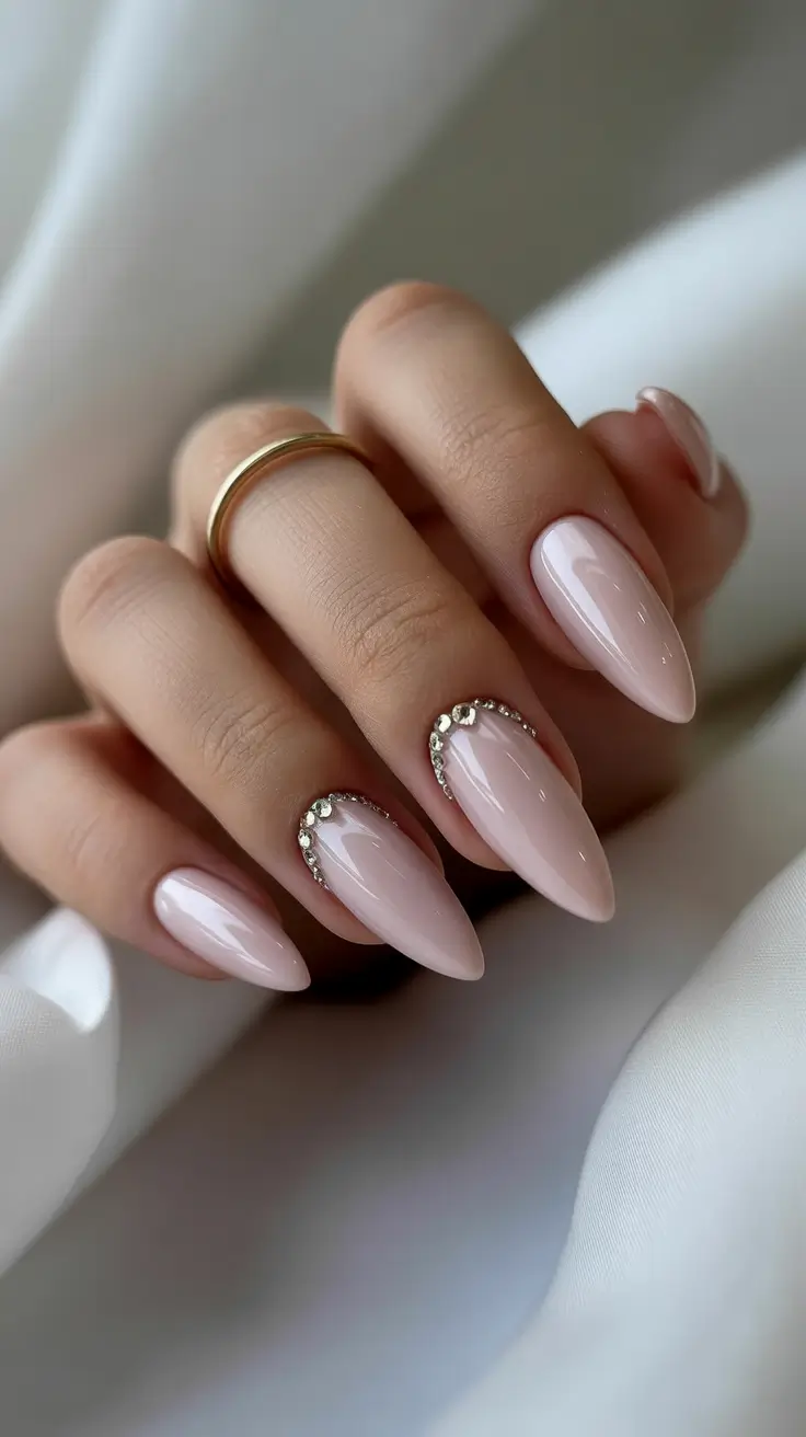 Easy Simple Nails 2026 Soft Pink Almond