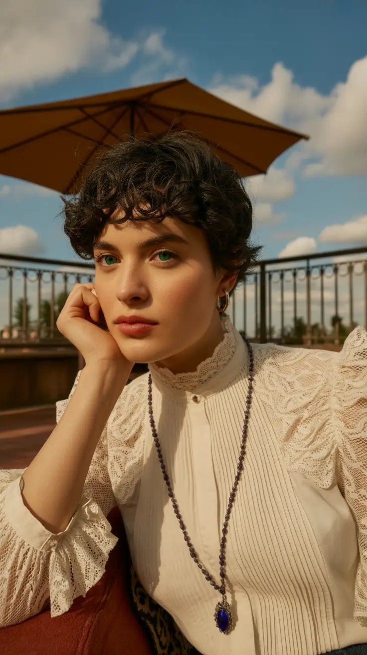 pixie haircut 2026 Vintage Curl Pixie