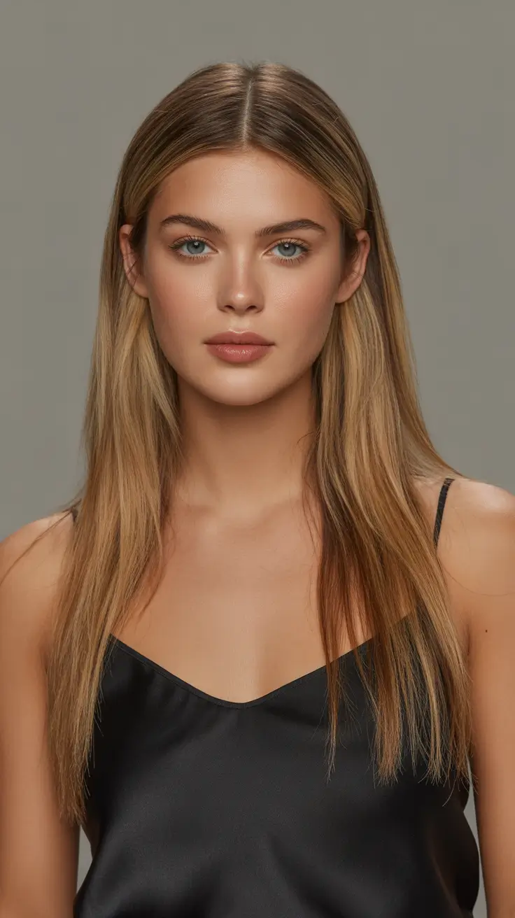 haircuts for thin fine hair 2026 Classic Long Straight with Center Part