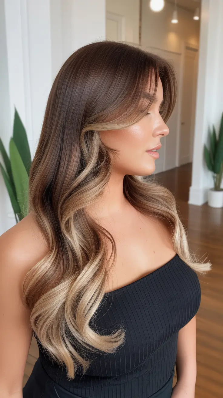 Haircuts for Chubby Faces 2026 Soft Contour Waves With Face Framing Layers