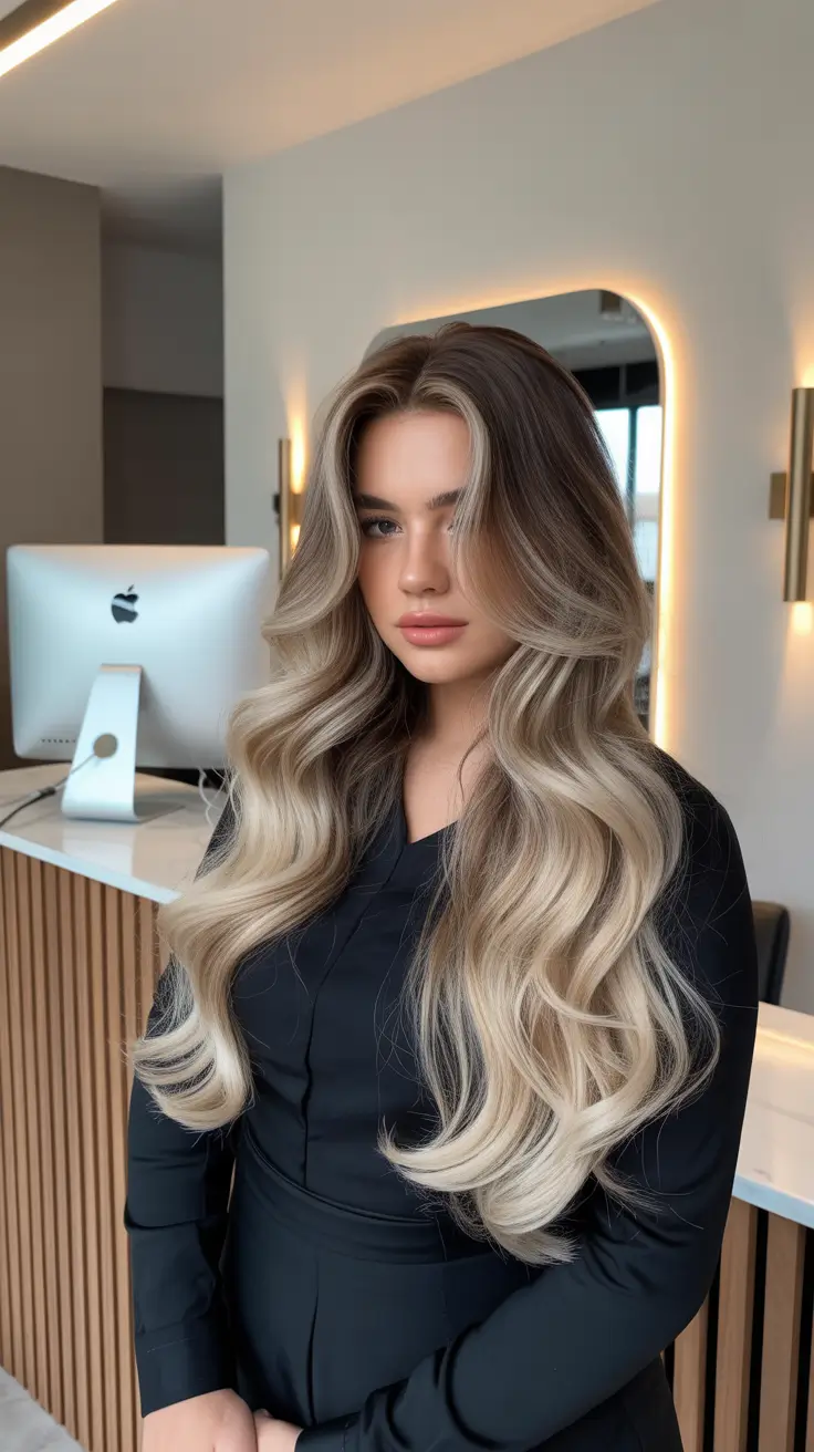 Haircuts for Chubby Faces 2026 Dimensional Blonde Length With Airy Finish