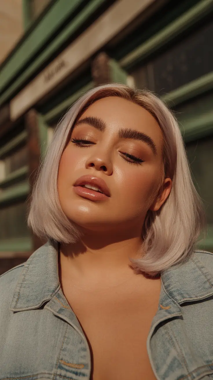 Haircuts for Chubby Faces 2026 Sleek Bob