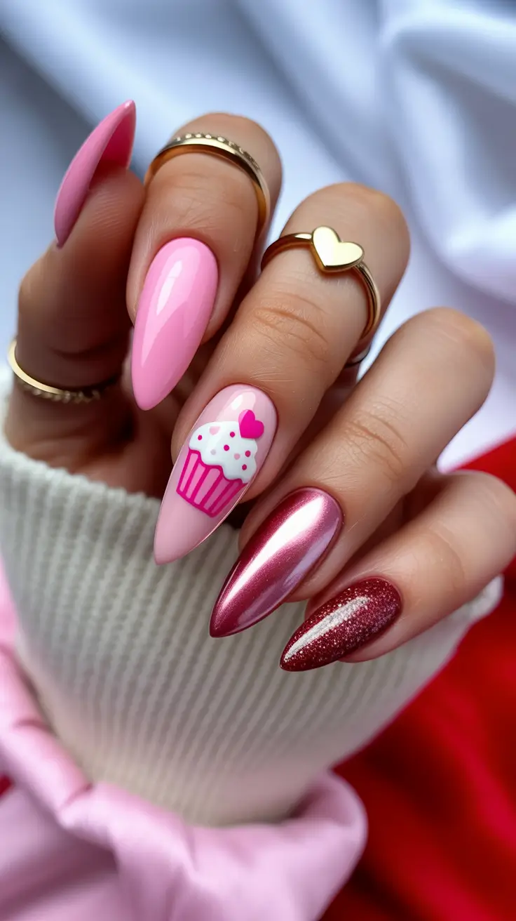Holiday Nails Inspiration 2026 Pink Cute Design