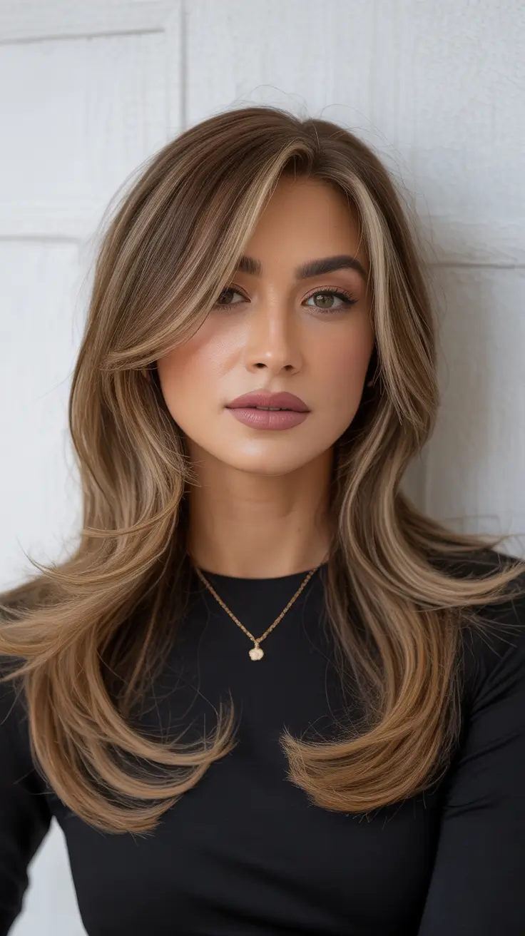 Butterfly Haircut 2026 Balanced Brunette Butterfly With Face Framing Layers