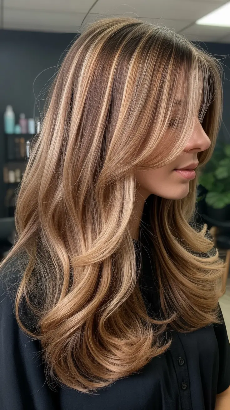 Butterfly Haircut 2026 Honey Bronde Layers With Seamless Movement